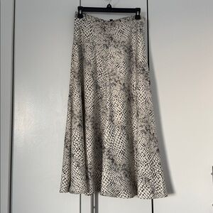 Banana republic snack print midi skirt